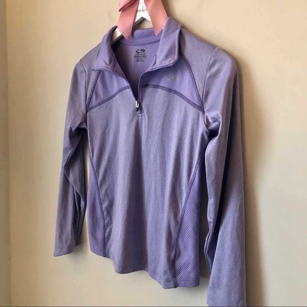C9‎ Champion Lilac Purple Quarterzip Girls Large 10 12 - Picture 2 of 8